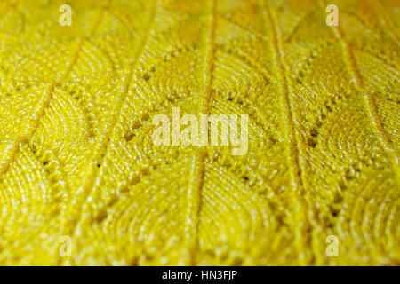 Gelbe Strickmuster Stockfoto