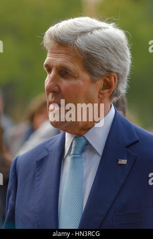 Buenos Aires, Argentinien - 4. August 2016: United States Secretary Of State John Kerry während seines Besuchs am Plaza San Martin. Stockfoto