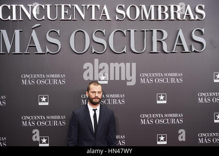 Madrid, Madrid, Spanien. 8. Februar 2017. Jamie Dornan besucht die Premiere von "Fifty Shades Darker" im Kinepolis-Kino am 8. Februar 2017 in Madrid Credit: Jack Abuin/ZUMA Draht/Alamy Live News Stockfoto