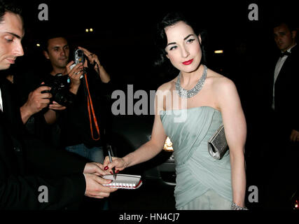 Dita Von Teese auf dem Ozean 13 Party in Cannes, Frankreich, am 24. Mai 2007. Bildnachweis: Francis Specker Stockfoto