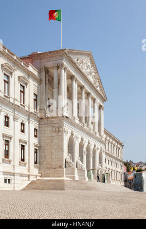 Lissabon, Portugal – 2. Juli 2013: Sao Bento Palace, dem Sitz der Versammlung der Republik. Stockfoto