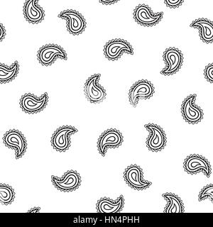 Abstrakte geometrische Muster. blumig orientalischer ethnischen Hintergrund. arabisch Ornament. ornamentalen Motiven der Gemälde des alten indischen Stoffdessins. Stock Vektor