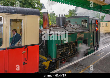 Snowdon Mountain Railway Zug. Juli 2009 Llanberis Nordwales Stockfoto