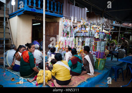 Hochzeit in Muang Ngoy, Laos Stockfoto