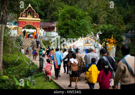 Hochzeit in Muang Ngoy, Laos Stockfoto