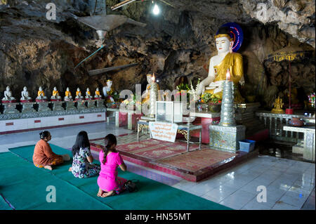 Myanmar (früher Birma). Karen Staat (Karen State). Hpa Han Stockfoto