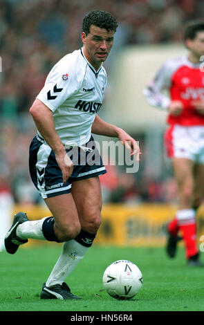 PAUL STEWART TOTTENHAM HOTSPUR FC 14. April 1991 Stockfoto