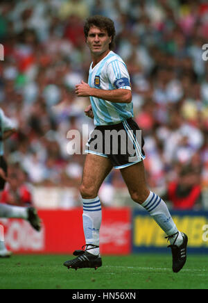 OSCAR RUGGERI Argentinien & VELEZ SARSFIELD 21. Juni 1991 Stockfoto