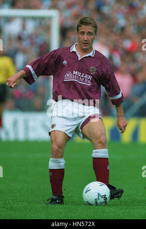 JOHN ROBERTSON HEART OF MIDLOTHIAN FC 21. August 1991 Stockfoto