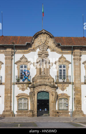 Rathaus im Zentrum von Braga, Portugal Stockfoto