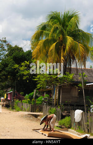 Indonesien - Ländliches Motiv auf das Dorf Stockfoto