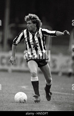 PAUL GASCOIGNE NEWCASTLE UNITED FC 16. August 1985 Stockfoto