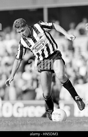 PAUL GASCOIGNE NEWCASTLE UNITED FC 27. September 1986 Stockfoto