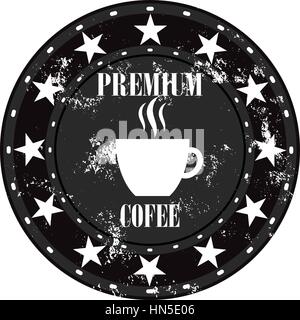 Premium-Qualität Kaffee Sammlung Typografie Hintergrund auf Stock Vektor