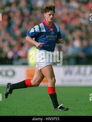 DAVID ROBERTSON GLASGOW RANGERS FC 14. September 1992 Stockfoto