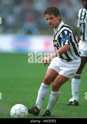 ROBERTO BAGGIO JUVENTUS FC 18. September 1992 Stockfoto