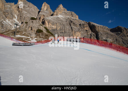 Cortina d ' Ampezzo, Italien 28. Januar 2017. Der Startbereich wird während der Audi Fis Alpine Ski World Cup Women-downhill-Rennen fotografiert. Stockfoto