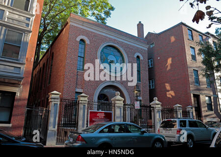 Die Wilnaer Shul kulturellen Zentrum, Beacon Hill, Boston, MA, USA. Stockfoto