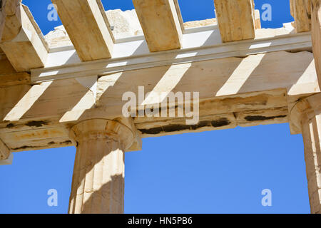 Akropolis von Griechenland an einem sonnigen Tag Stockfoto