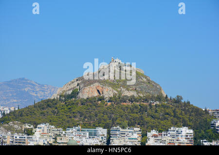 Akropolis von Griechenland an einem sonnigen Tag Stockfoto