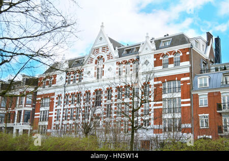 Häuser in Amsterdam Holland Stockfoto