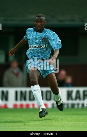 PETER NDLOVU COVENTRY CITY FC 1. Oktober 1993 Stockfoto