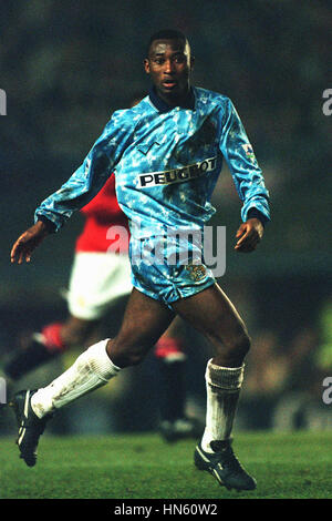 PETER NDLOVU COVENTRY CITY FC 7. Dezember 1993 Stockfoto