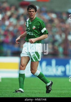 DAVID O'LEARY EIRE & ARSENAL FC 1. Juni 1993 Stockfoto