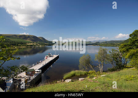 Juli 2016 Ullswater, Cumbria - den Ullswater Weg in Cumbria Stockfoto