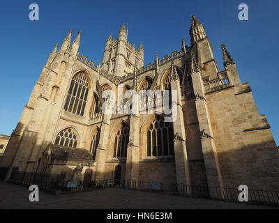 Die Abbey Church of Saint Peter and Saint Paul (aka Bath Abbey) in Bath, Großbritannien Stockfoto