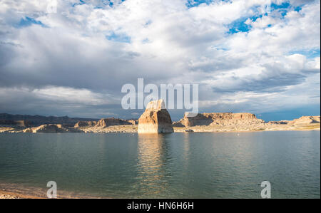 Lone Rock, Lake Powell, Utah, USA Stockfoto