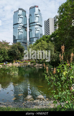 Lippo Centre in Hongkong Stockfoto