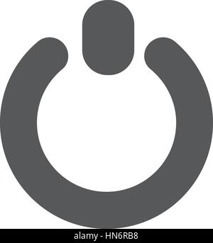 Vektor Herunterfahren Symbol. Schwarz-Symbol. Modernes flaches Design-Vektor-Illustration, Qualitätskonzept für Web-Banner, Web und mobile Anwendungen, Infografiken. Stock Vektor