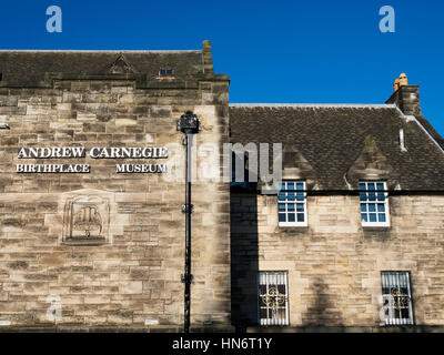 Andrew Carnegie Geburtsort Museum Dunfermline Fife Schottland Stockfoto