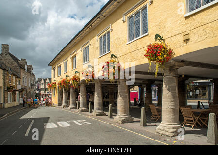 Tetbry Stadtzentrum, einer Kleinstadt Cotswolds in Gloucestershire, England Stockfoto