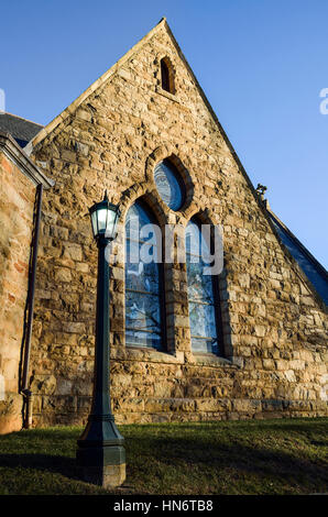 Charlottesville, USA – 31. August 2013: Universitätskapelle Kirche auf Virginia campus Stockfoto