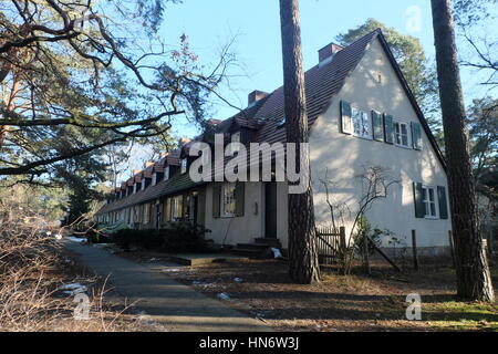 Waldseidlung, Wohnsiedlung für die SS-Mitglieder und ihre Familien. Stockfoto