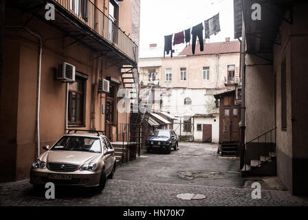 Lviv zentralen Straßen, Westukraine, im Frühjahr Stockfoto