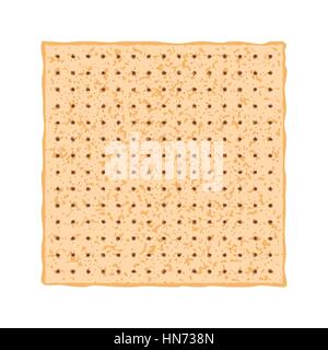 Vektor-Illustration von Matzo. Matza aus der jüdische Feiertag Pessach. Stock Vektor