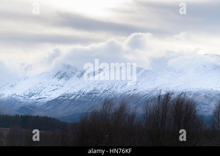 Nordwand des Ben Nevis, der höchste Berg in Großbritannien 1345 Meter hoch. Stockfoto