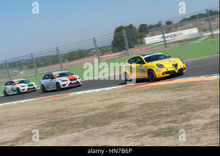 Vallelunga, Rom, Italien. 4. September 2016. Italienische Tourenwagen-Meisterschaft: Fahrer Matteo Leone in Aktion während der Rennen Stockfoto