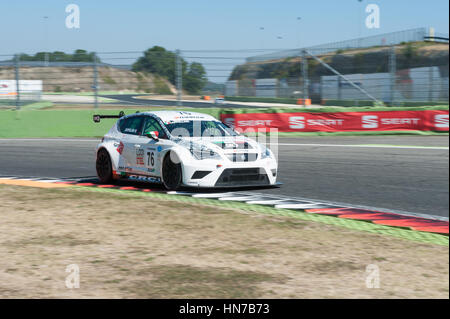 Vallelunga, Rom, Italien. 4. September 2016. Italienische Tourenwagen-Meisterschaft: Fahrer Daniele Cappellari in Aktion während der Rennen Stockfoto