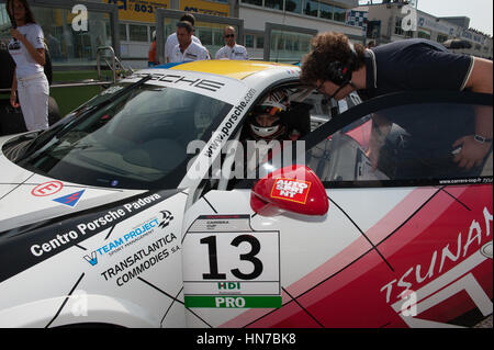 Vallelunga, Rom, Italien. 10. September 2016. Porsche Carrera Cup Stockfoto