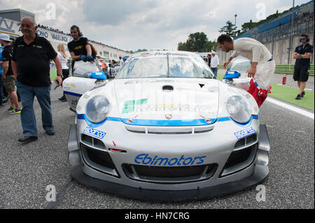 Vallelunga, Rom, Italien. 10. September 2016. Italienischen Touring Meisterschaft, Porsche 911 auf der Startaufstellung vor dem Rennen Stockfoto