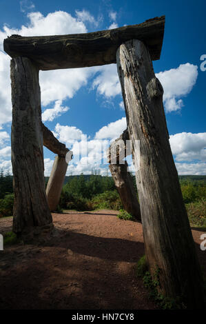 Wald von Dean Sculture Trail, Lollapalooza, Gloucestershire, UK. Stockfoto