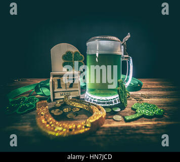 St. Patricks Day Urlaub Feier, Glück Konzept Stockfoto