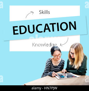 Bildung wissen Fähigkeiten Lernkonzept Stockfoto