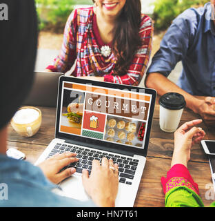 Essenskonzept Speisekarte Appetit Küche Stockfoto