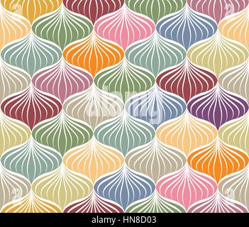 Abstract vector nahtlose Muster. floralen Linie Swirl geometrische Struktur. Stilvolle abstrakte Zier Hintergrund Stock Vektor