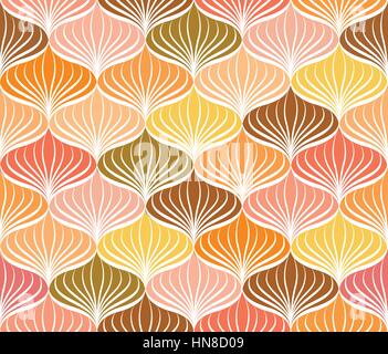 Abstract vector nahtlose Muster floral Orientalische geometrische Linie Textur stilvolle abstrakte Zier Hintergrund Stock Vektor